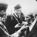 1942_Men of the Hlinka Guard cut the beard of a Jewish man during a deportation action in Stropkov www.holocaustresearchproject.org