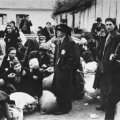 1942_The Hlinka Guard oversees a deportation action in Stropkov www.holocaustresearchproject.org