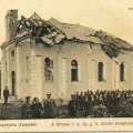 1914_1915_znièený rímskokatolícky i gréckokatolícky kostol v obci Chotèa